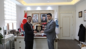 BAYRAMİÇ KAYMAKAMINDAN VALİ AKTAŞ'A ZİYARET