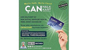 ÇAN BELEDİYESİ'NDEN İHTİYAÇ SAHİPLERİNE ÇAN HALK KART DESTEĞİ 