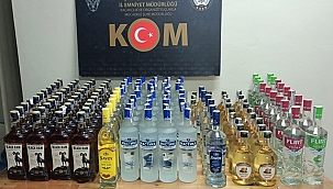KOM'DA KAÇAK İÇKİ OPERASYONU!