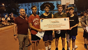 3X3 BASKETBOL TURNUVASI ÖDÜL TÖRENİ İLE SON BULDU