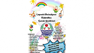 LAPSEKİ BELEDİYESİ'NDEN ÇOCUKLARA ÖZEL ETKİNLİK