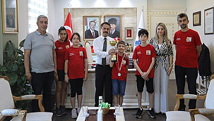 AKIL VE ZEKA OYUNLARI BİRİNCİLERİNDEN VALİ AKTAŞ'A ZİYARET