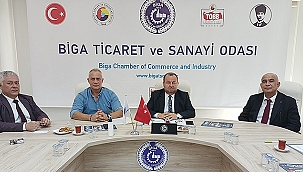 BİGA TSO, KAMU BANKALARININ MÜDÜRLERİ İLE BİR ARAYA GELDİ