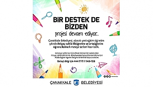 BİR DESTEK DE BİZDEN PROJESİ DEVAM EDİYOR