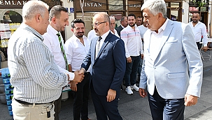 BÜLENT TURAN, ÇANAKKALE'DEKİ PROGRAMLARINA HIZ KESMEDEN DEVAM EDİYOR