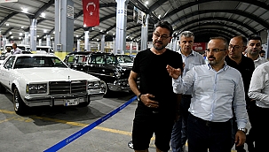 TURAN BİGA'DA KLASİK OTOMOBİL SERGİSİNİ ZİYARET ETTİ
