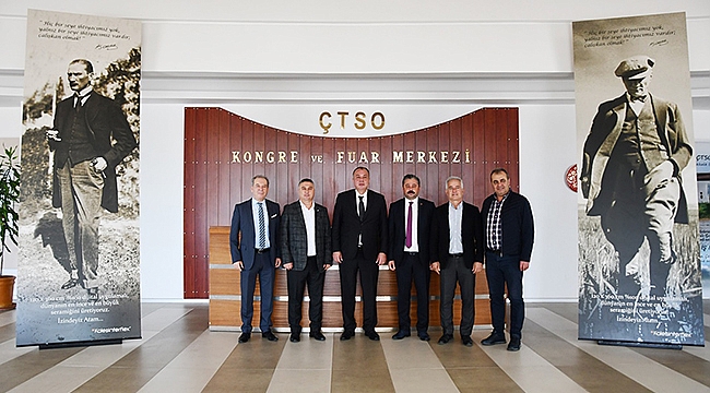 BAŞKANLARDAN ÇTSO YÖNETİM KURULUNA HAYIRLI OLSUN ZİYARETİ