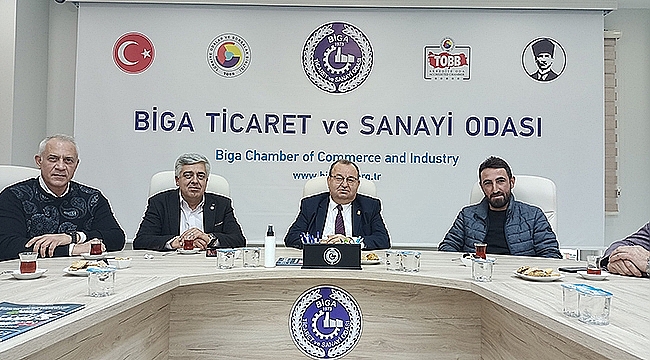 BİGA ESNAF VE SANATKÂRLAR ODASI'NDAN BİGA TSO YÖNETİMİNE TEBRİK ZİYARETİ