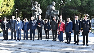 NATO GENEL SEKRETERİ STOLTENBERG ŞEHİTLER ABİDESİ'Nİ ZİYARET ETTİ