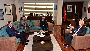 BAŞKAN GÖKHAN KONUKLARINI AĞIRLADI