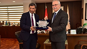 BAŞKAN GÖKHAN HİNDİSTAN BÜYÜKELÇİSİ PAUL VE BAŞKONSOLOS CHOUDHARY'İ AĞIRLADI