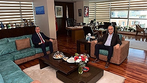 BAŞKAN GÖKHAN KONUKLARINI AĞIRLADI