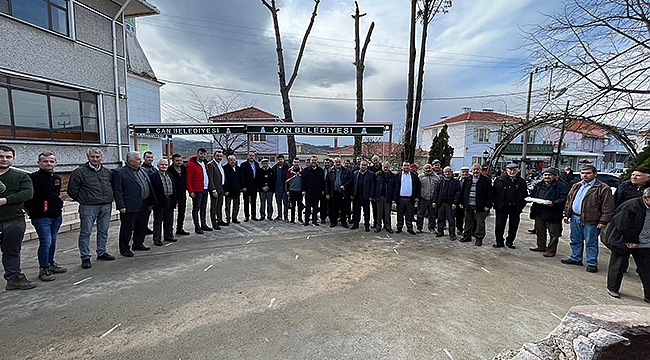 ETİLİ KÖYÜ'NDE ASKERLER İÇİN TÖREN DÜZENLENDİ