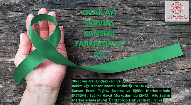 OCAK AYI RAHİM AĞZI (SERVİKS) KANSERİ FARKINDALIK AYI