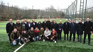 TURAN DANAPINAR KÖYÜ'NDE MAÇ YAPTI