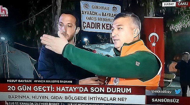 AYVACIK BELEDİYE BAŞKANI MESUT BAYRAM HALK TV YAYININA KATILDI