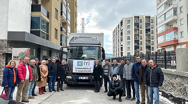 İYİ PARTİ YARDIMI YOLA ÇIKTI