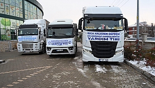YARDIM TIRI BİGA'DAN YOLA ÇIKTI