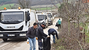ÇAN'DA TEMİZLİK EKİPLERİ DÖRT BİR YANDA