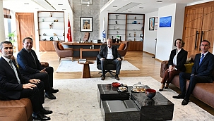 BAŞKAN GÖKHAN KONUKLARINI AĞIRLADI