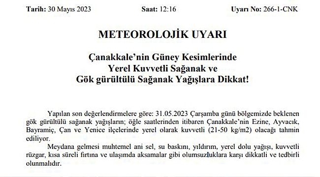 KUVVETLİ YAĞIŞ GELİYOR!