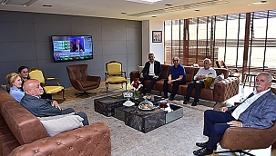 BAŞKAN GÖKHAN KONUKLARINI AĞIRLADI