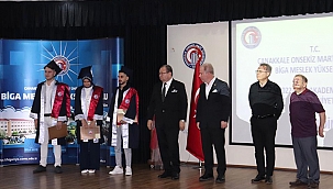 BİGA TSO HEYETİ BİGA MYO MEZUNİYET TÖRENİNE KATILDI 