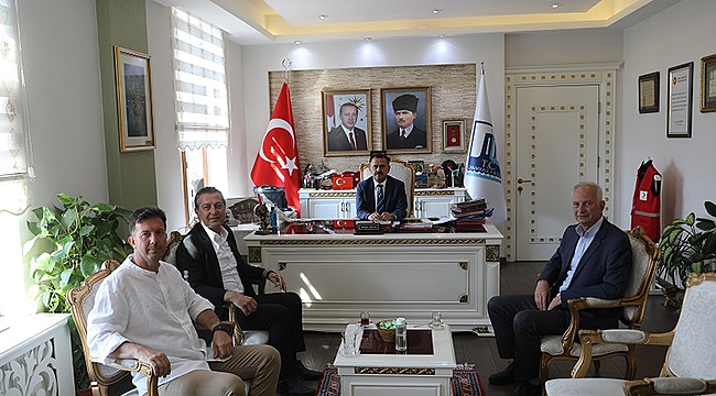 BOZCAADA BELEDİYE BAŞKANINDAN VALİ AKTAŞ'A ZİYARET
