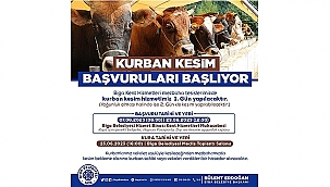 KURBAN KESİM BAŞVURULARI 7 HAZİRAN'DA BAŞLIYOR