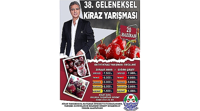 LAPSEKİ'DE KİRAZ FESTİVALİ BAŞLIYOR