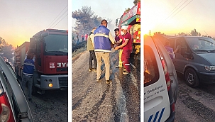 ÇAN BELEDİYESİNDEN YANGIN BÖLGESİNE TÜMÜYLE DESTEK