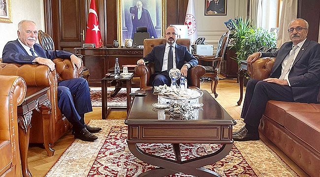 TURAN, BAŞKAN GÖKHAN'I MAKAMINDA AĞIRLADI