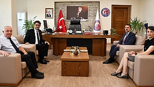 VALİ AKTAŞ' TAN REKTÖR ERENOĞLU'NA HAYIRLI OLSUN ZİYARETİ