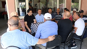 AK PARTİ TEŞKİLATI YANGIN KÖYLERİNDE