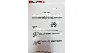 CHP 15 EKİM'DE KONGREYE GİDECEK