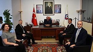 HALKBANK BALIKESİR BÖLGE MÜDÜRÜ VE ÇANAKKALE ŞUBE MÜDÜRÜ'NDEN ÇTSO'YA ZİYARET