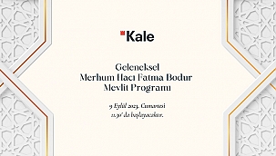 MERHUM HACI FATMA BODUR MEVLİT PROGRAMI CUMARTESİ GÜNÜ YAPILACAK