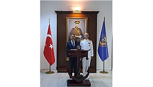 VALİ AKTAŞ, BOĞAZ VE GARNİZON KOMUTANI TUĞAMİRAL MUSTAFA BİÇEN'İ ZİYARET ETTİ