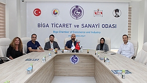 BİGA MYO YÖNETİM VE ORGANİZASYON BÖLÜMÜ BİGA TSO İLE TOPLANTI GERÇEKLEŞTİRDİ