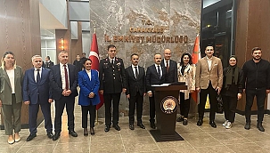 BÜLENT TURAN, İL EMNİYET MÜDÜRLÜĞÜNÜ ZİYARET ETTİ