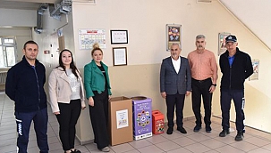 ÇAN BELEDİYESİ'NDEN OKULLARA EKİPMAN DESTEĞİ