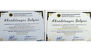 SPOR BİLİMLERİ FAKÜLTESİNDE İKİ PROGRAM AKREDİTE OLDU