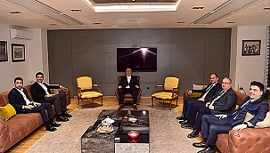 BAŞKAN GÖKHAN KONUKLARINI AĞIRLADI