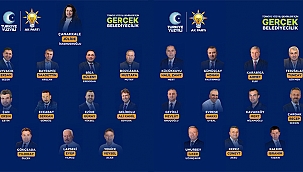 AK PARTİ BELEDİYE BAŞKAN ADAYLARINI İLAN ETTİ