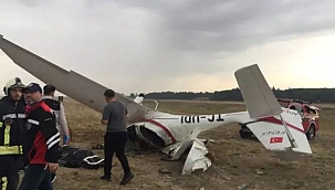 BURSA'DA EĞİTİM UÇAĞI DÜŞTÜ!