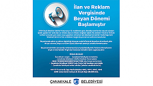 İLAN VE REKLAM VERGİSİNDE BEYAN DÖNEMİ BAŞLADI