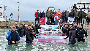 18 MART ÇANAKKALE DENİZ ZAFERİ'NİN 110. YILDÖNÜMÜNDE ANLAMLI ANI DALIŞI