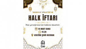 ÇAN BELEDİYESİ HALK İFTARINA DAVETLİSİNİZ