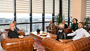 BOZCAADA BELEDİYE BAŞKANI YAHYA GÖZTEPE'DEN SEMİZOĞLU'NA ZİYARET