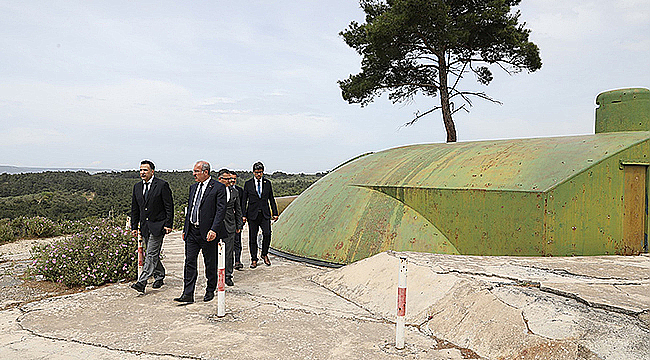 ÇANAKKALE PROTOKOLÜNDEN TURGUT REİS TABYASI'NA ZİYARET